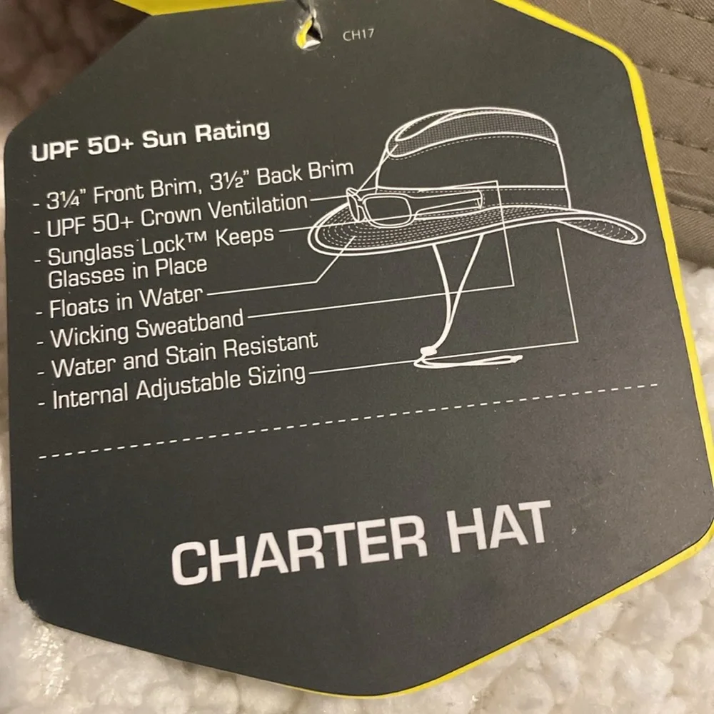 NWT SunDay UPF 50+ Charter Hat Unisex M - Picture 4 of 5